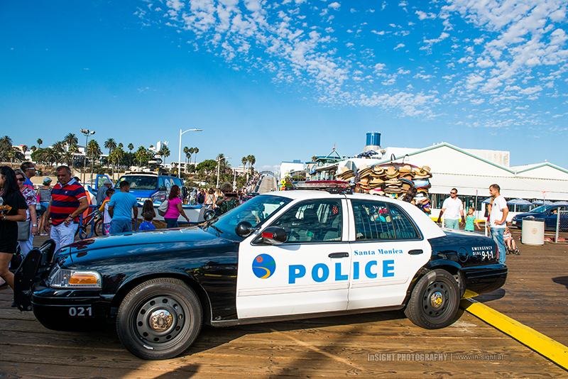 Police car Santa Monica Pier
